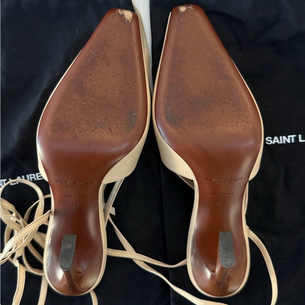 Saint Laurent Blade Slingback Heels - Picture 7 of 11